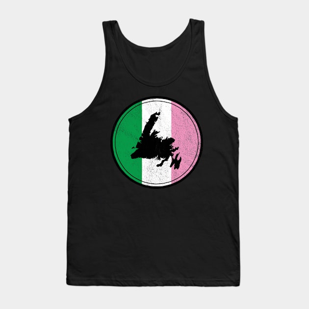 Newfoundland Map Dominion Flag || Newfoundland and Labrador || Gifts || Souvenirs Tank Top by SaltWaterOre